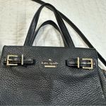 Kate Spade  Black and Gold Pebbled Leather Crossbody Bag Photo 2