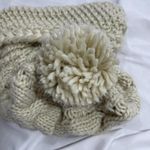 Kimchi Blue Cream Loose Knit Hat Photo 4