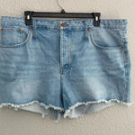 Madewell Relaxed Denim Shorts Size 35 NWT Button Fly Photo 0