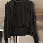 Ark & Co. 💕💕 Black Waterfall Cardigan Sweater Photo 0