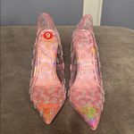 Barbie x ALDO Barbietessy Collection Pink Stiletto Heel Monogrammed B Size 9 NEW Silver Photo 9