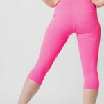 Zyia  Active Hot Pink Zipper Pocket Light n Tight Hi-Rise Crop 17" NWT Size 4 Photo 4