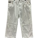 Baby Phat Y2K White Cotton Spandex Blend Denim Wide Leg Cropped Jeans Juniors 9 Photo 8