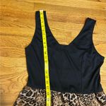 Liberty Love  Women’s XL Black Brown Cheetah Print Strappy Backless Maxi Dress Photo 3