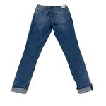 ZARA straight leg skinny silver striped jeans, womens size 6 Photo 7