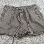 American Eagle dark olive paper bag shorts size 4 Photo 0