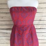 J.Crew  Ella Silk Strapless Medallion Paisley Print Dress Photo 4