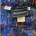 Requirements  Vintage 90s Blue‎ Matrix Pattern Straight Pencil Skirt Multi - 16 Photo 3