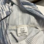 Cloud Dancer Blue and White Stripe Patterned Crop Top Size L Photo 6