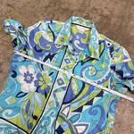 American Vintage Vintage groovy floral 90s y2k button down top Photo 4