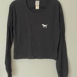 PINK - Victoria's Secret PINK VS Cropped Black Tee Photo 1