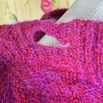 Missoni Vintage Red and Pink Houndstooth Mohair Knit Dress Made in Italy Photo 5