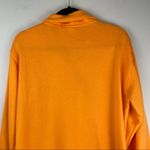 PINK - Victoria's Secret PINK Victoria’s Secret Orange Spellout Quarter Zip Sweatshirt Sz Medium Photo 8