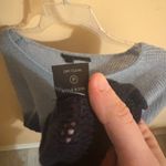 360 Cashmere  100% Cashmere Dip Dye Gray & Black Sweater Photo 4