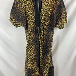 Topshop NWT  Maternity Bow Back Midi Leopard Dress Size 6 Photo 4
