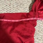 Oh Polly  Precious Jewel Ruched Puff Sleeve Satin Mini Dress Red Party- Size 6 Photo 8