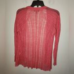 Eileen Fisher Peony Pink Variegated Linen Silk Angled Cardigan Photo 1