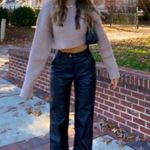 ZARA Faux Leather High Rise Waisted Straight Leg Pants Photo 1