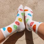 Rainbow Little Smiley Face Socks Photo 2