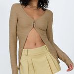 Princess Polly NWT NOWELL LONG SLEEVE TOP BEIGE SIZE 12 Photo 0