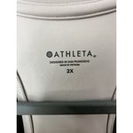 Athleta Shanti Tank Top Womens Sz 2X Watercolor Stripe Crop Racerback Yoga Gym Photo 3