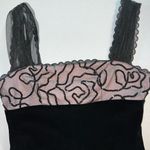 Super Cute Vintage 90s 5*7*9 Black Velvet Mini Dress! Size XS Photo 7