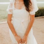 We Wore What Danielle Bernstein Puff Sleeve sheer dress Photo 0