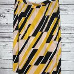 Lane Bryant  NWT Size 22/24 Geometric Stripe Pleated High-Low Hemline Skirt Photo 2