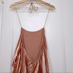 Alice + Olivia  by Stacey Bendet Rose Tan Velvet Blouse Ruffle Tank Top Size S Photo 8