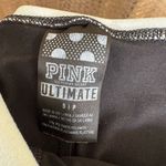 PINK - Victoria's Secret  Ultimate Black Blue Stripes Foldover Waist Yoga Pants Smal Photo 3