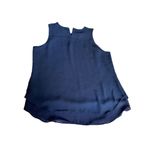 Violet Claire bejeweled neck Sleeveless blouse blue navy SizeM Photo 5