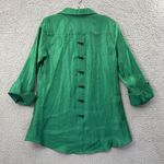 Multiples  3/4 Sleeves Button Up Tunic Top Lagenlook‎ Artsy Career Women's XS Photo 2