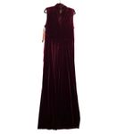 REVELRY Beck Velvet Dress Plus Size 22 Burgandy Ruched Formal Bridesmaid NWT Red Photo 9