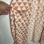 LuLaRoe Sarah duster cardigan white & orange triangle pattern womens size large Photo 1