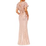 Betsy and Adam  Sequinned V Neck best flapper Gown NEW Photo 3