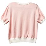 Queen of Sparkles Bride Glitter Script Bubblegum Pink Short Sleeve Sweater Small Photo 2