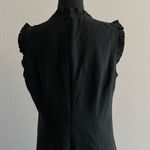 J Crew Factory Size 8 Black Ruffleneck Suiting Photo 3