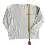Maison Labiche M Notorious Embroidered Crewneck Sweatshirt‎ Beige Navy Cotton Blue Size M Photo 4