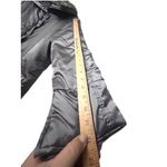 Silver Puffer Coat L Faux Fur Collar Outerwear Cabin Core Cozy Chic Ski Resort Size L Photo 6