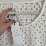 Model KISUII White Eyelet Swim Cover up Mini Dress Photo 7