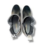 Tinstree Wedge Sneaker Boots Women's Size 9.5 Black Faux Leather Snakeskin Photo 6
