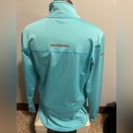 Nike Drifit Running Women's Medium Turquoise Half ZIP Jacket Photo 2
