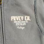 VTG Prvcy CA Full Zip Hoodie Jacket Womens Large Green Yellow Distressed Thick Photo 4