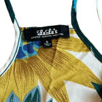 Lulus Floral Print Shift Dress Spaghetti Strap Sunflower Bold Size Small Women's Photo 10