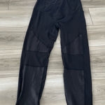 Isabel Maternity‎ Black Faux Leather Moto Leggings Size Medium Photo 0