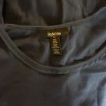 Style & Co navy blue sheer sleeves top Photo 2