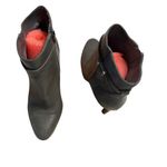 Antonio Melani Gray Leather Suede Ankle Booties Heel Boots 9M Photo 7