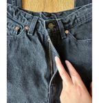 Levi's 512 Slim Fit Straight Leg Vtg Black High Waisted Jeans Size 7 Photo 2