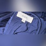 ALC Frank NEW A.L.C. Renzo II Satin Pleated Midi Dress Navy Sz 12 Photo 2