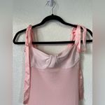 Free People NWT  Got Glam Mesh Tie Shoulder Midi Slip Dress Size Small Photo 5